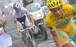 Andy Schleck pendant la 17me tape du Tour de France 2010